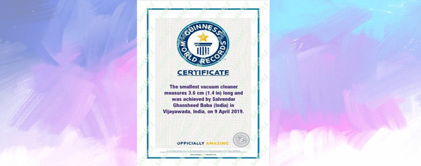 Congrtulations to S. Ghansheed Baba (ECE) for achieving Guinness World Record (1)
