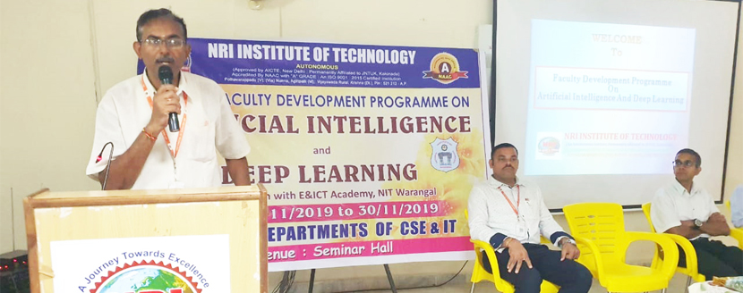 FDP on “Artificial Intelligence and Deep Learning” at NRI Institute of Technology (6)