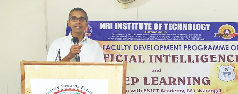 FDP on “Artificial Intelligence and Deep Learning” at NRI Institute of Technology (9)